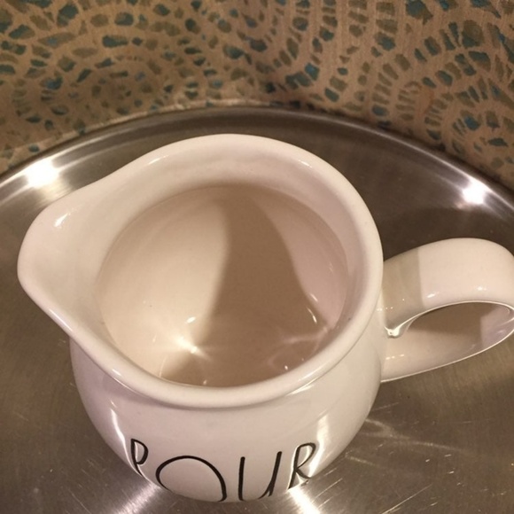 Rae Dunn Pour Creamer NWT coffee tea pitcher black white - Picture 2 of 7